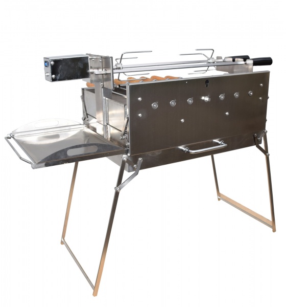 Holzkohlegrill Spießgrill Churrasco 45 portable mit Deckel